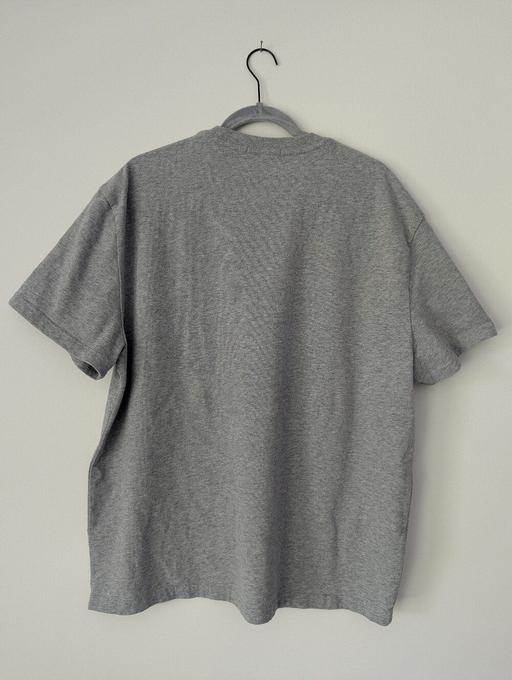 Marine Layer Luxe Jersey Relaxed Tee in Heather Grey Heavyweight Short Sleeve - Picture 6 of 12